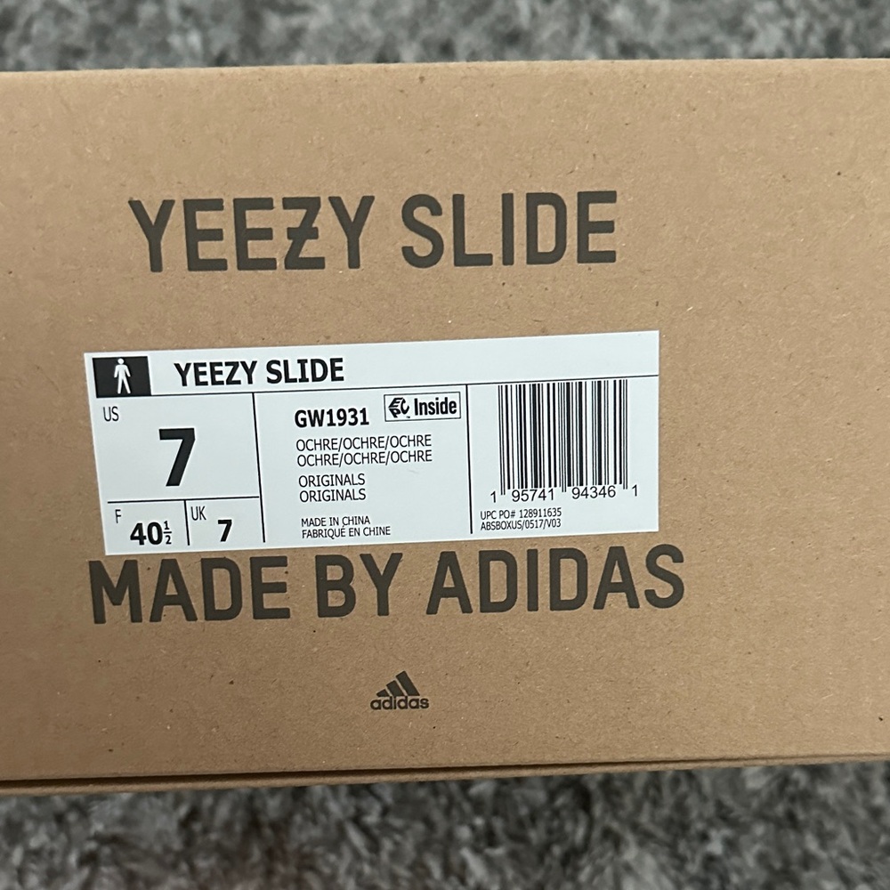 Adidas Yeezy Slide in Ochre Tone